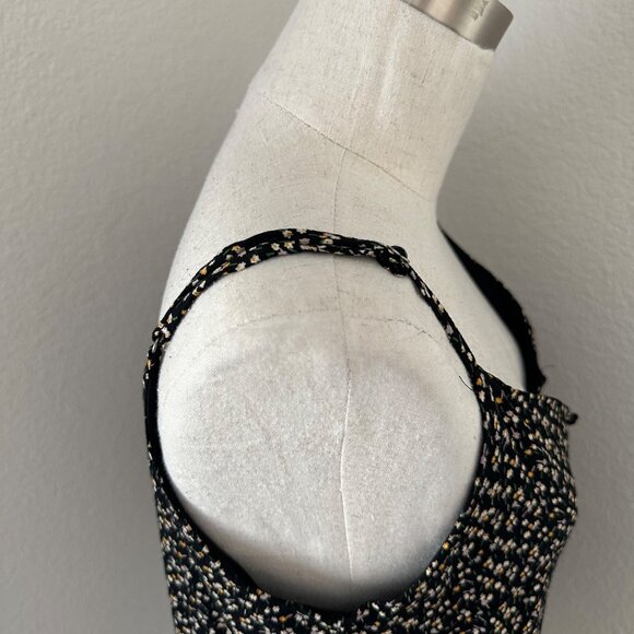 Madewell V Neck Camisole Button Up Spaghetti Straps Black & Floral Print 4 - Picture 6 of 11